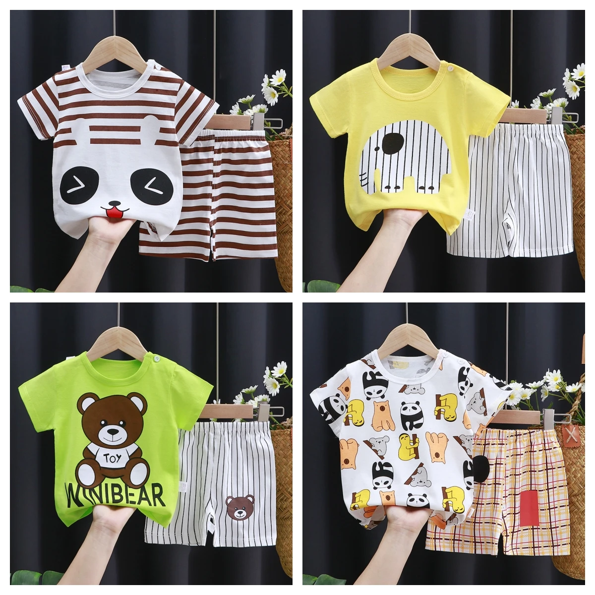 Wholesale Summer Baby Clothes Custom Prints Logo Toddlers Kids T-shirt ...