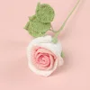 Mengsi Wine Glass Rose Bouquet - Gradient Pink and White