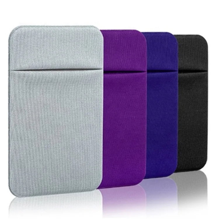 Slim Microfiber Stretch Card Sleeves - Stick on Wallet Slim Microfiber Stretch Card Sleeves - Stick on Wallet