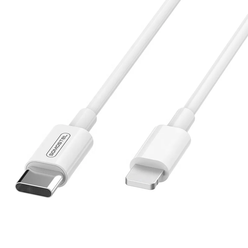 Кабель для быстрой зарядки Somostel BT10, длина 120 см, 18 Вт, PD, с разъемом Iphone/V8/Type-C