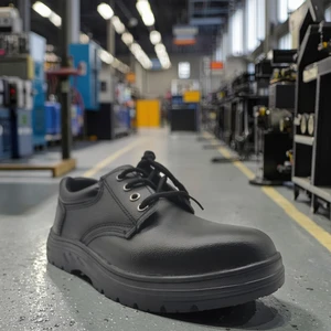 Genuine Leather Steel Toe Summer Cross-Border Safety Shoes Low-Top Lace-Up Rubber Soft Anti-Smash Anti-Puncture Sole Casual