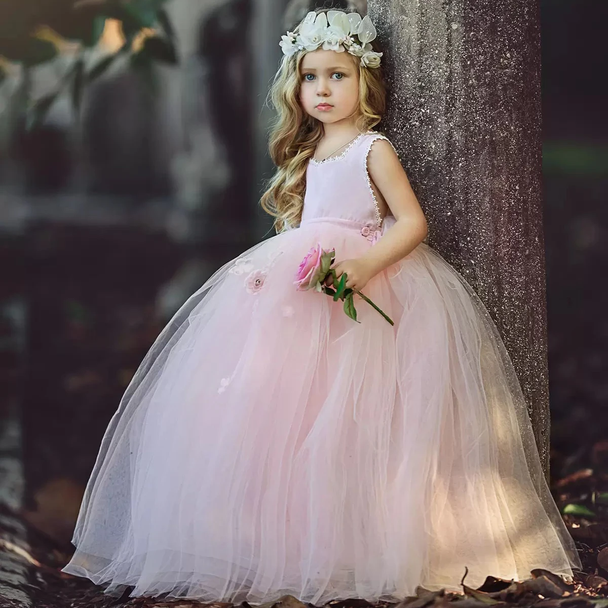 Fabulous New Design Pink Princess Cap Sleeves Ruched Hand Made Flowers  Little Girls Party Birthday Gowns Flower Girl Dresses - Buy Wholesale  Indonesia Baby Clothes Designer Dresses,3 Year Old Girl Dress For