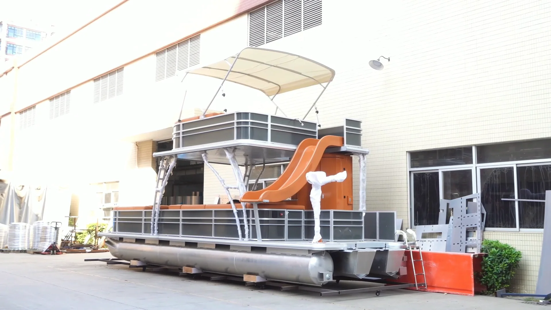 Kinocean Luxury Offshore Aluminum Electric Party Double Decker Pontoon