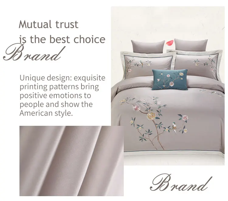 Premium Quality Comfortable 100% Cotton Duvet Bedding Set Fabric details