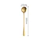 Round ice spoon gold