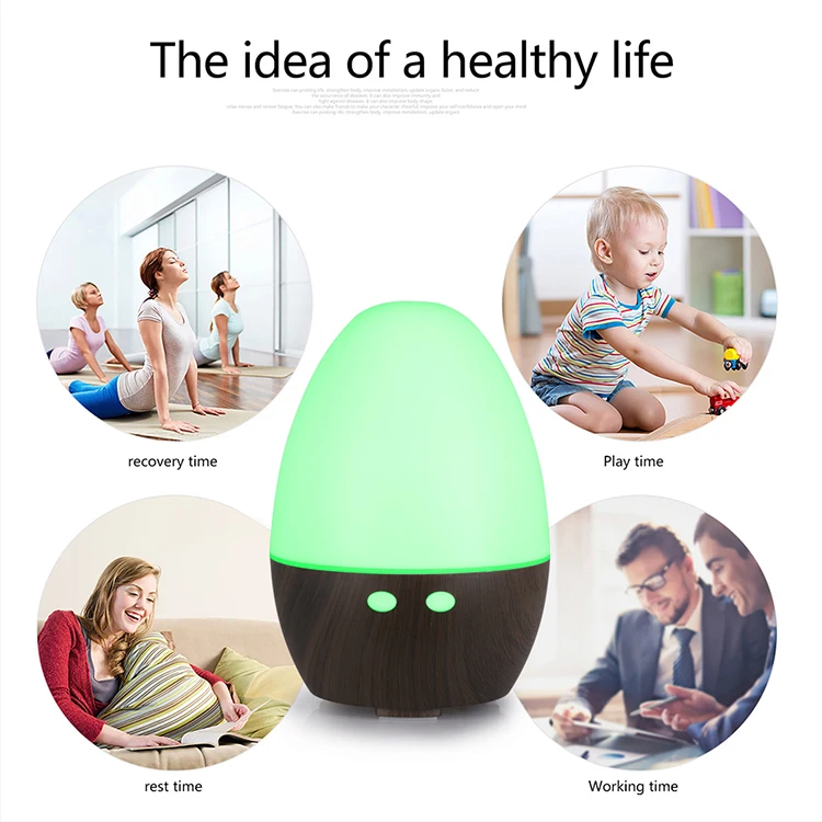 Wood Mini Humidifier Colorful Ultrasonic Humidifier Dinosaur Egg Humidifier for Hotel Bedroom
