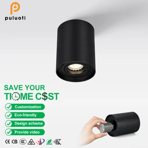 PULUOTI CCT OEM ODM Custom Color High Quality Ceiling Spotlight Aluminium Down Light 5w 8w10w Surface Mounted Led Spot Light