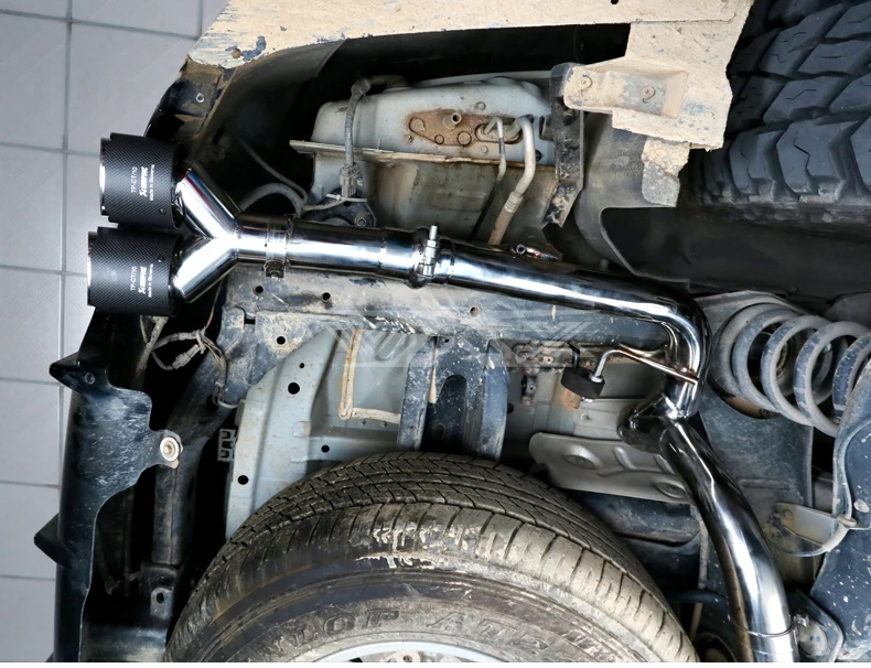 Racing Stainless Catback Valved Exhaust for Nissan Patrol Y62 2016-2022 Exhaust System with Dual Muffler Tips