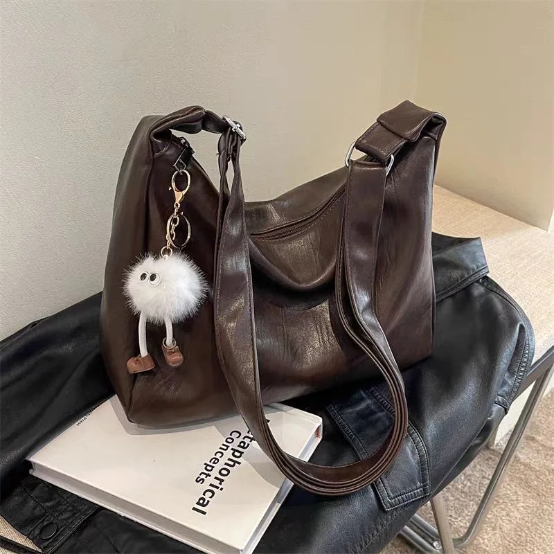 Simple Large Capacity Stylish Versatile Suitable for Casual Commuting Women's Bags Korean Niche Design Luxury Ladies CrossBody