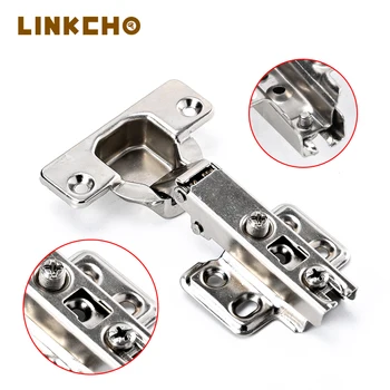 Cabinet Hinges Without Hydraulic Hidden Normal Hinges for Furniture Hardware Accessories Furniture Soft Close Door Hinge