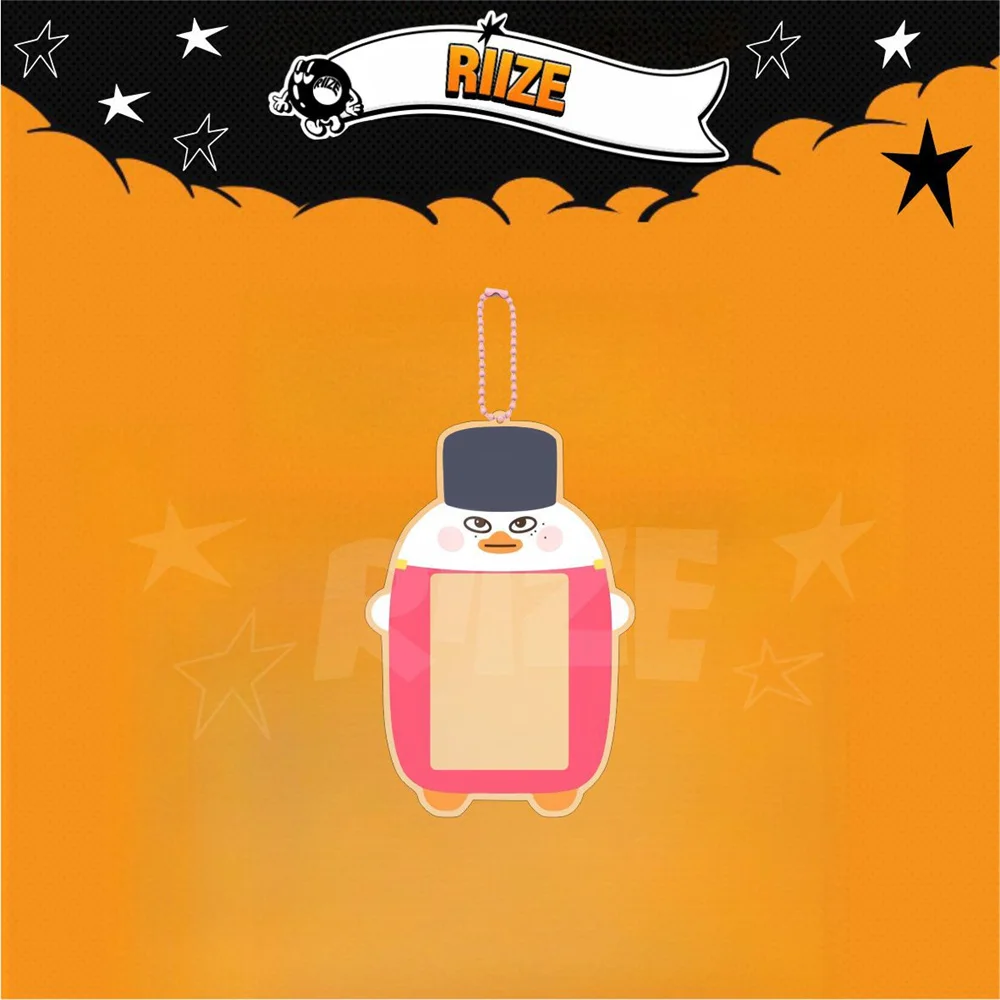 KPOP RIIZE Cartoon Photo Frame Acrylic Card Holder Keyring