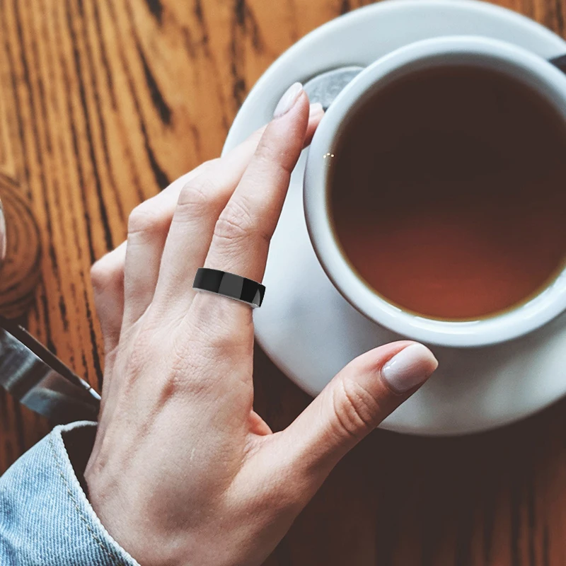 SQ666 Smart Ring Ip68 Waterproof Step Counting Heart Rate Smart Ring Fitness Trackers Health Finger Smart Ring