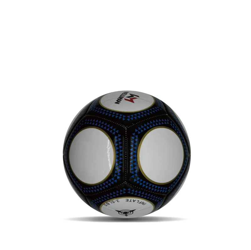 WELLMAN Customized Football Training Black and White Kids Soccer Ball Size 3 for Teenagers and General Purpose Matches