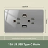 US-USB C 2.1A-Gris