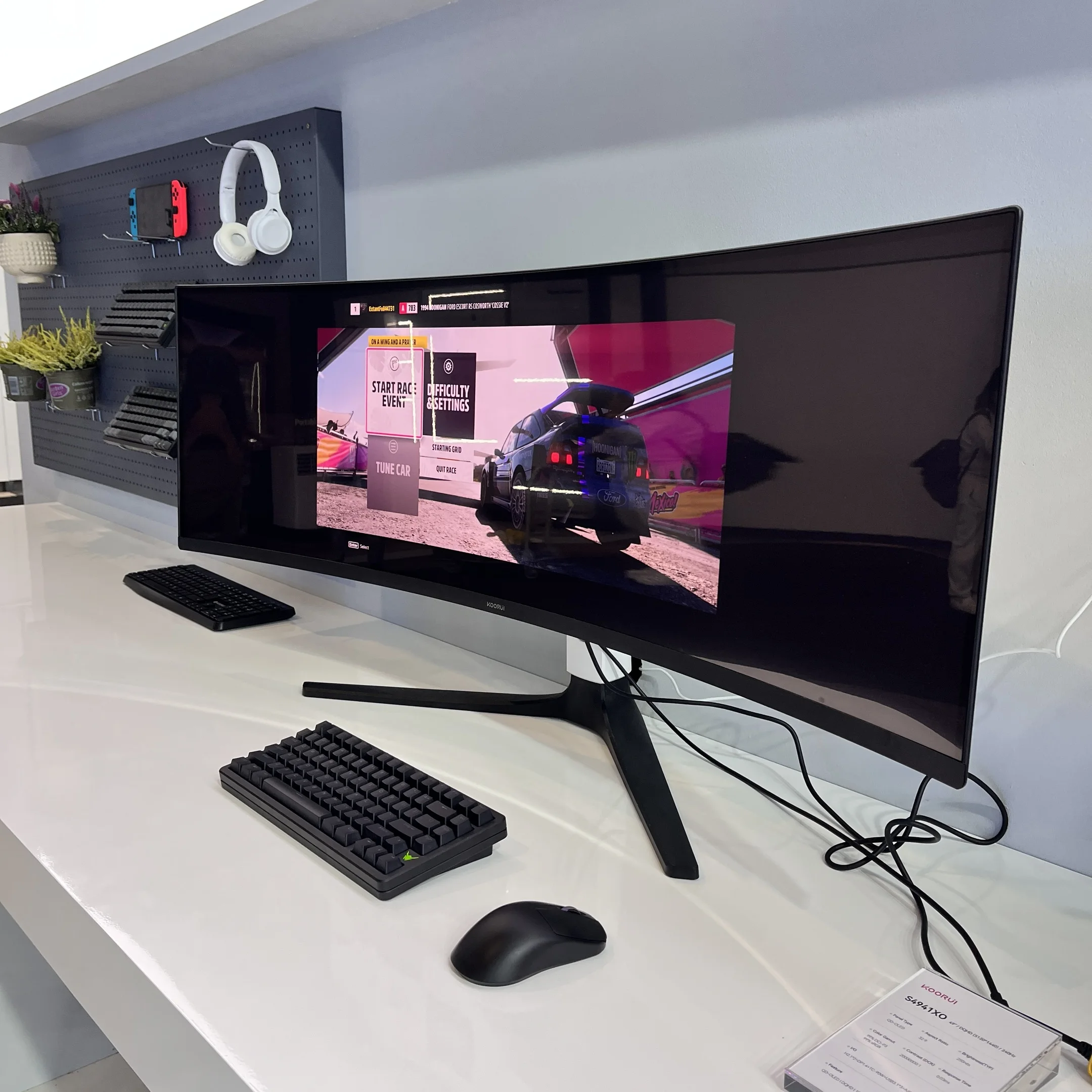 KOORUI 49-Inch 5K QLED OLED Curved Gaming Monitor - 240Hz, HDR1800