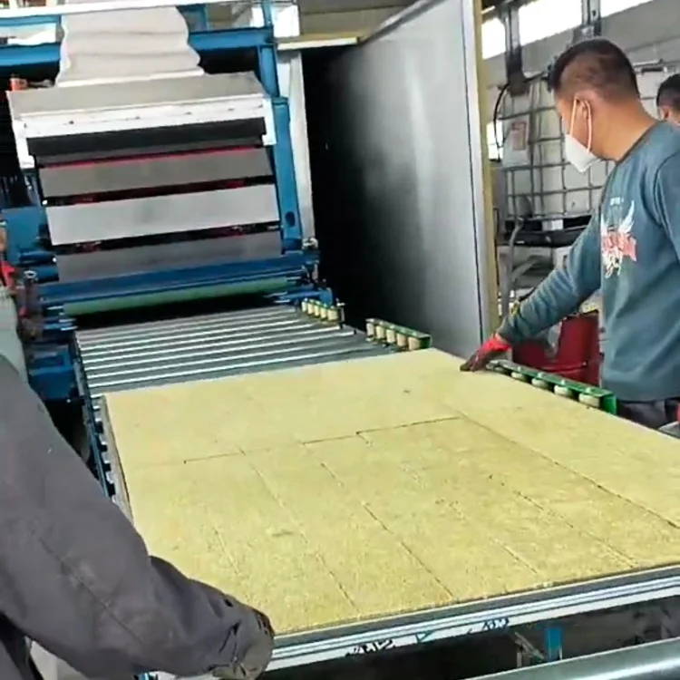 Модульная линия по производству сэндвич-панелей для очистки каменной ваты