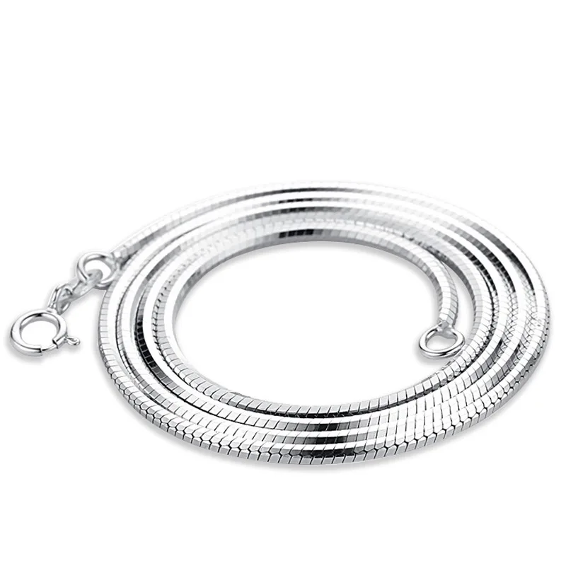 Men's S925 Silver Snake Bone Chain 