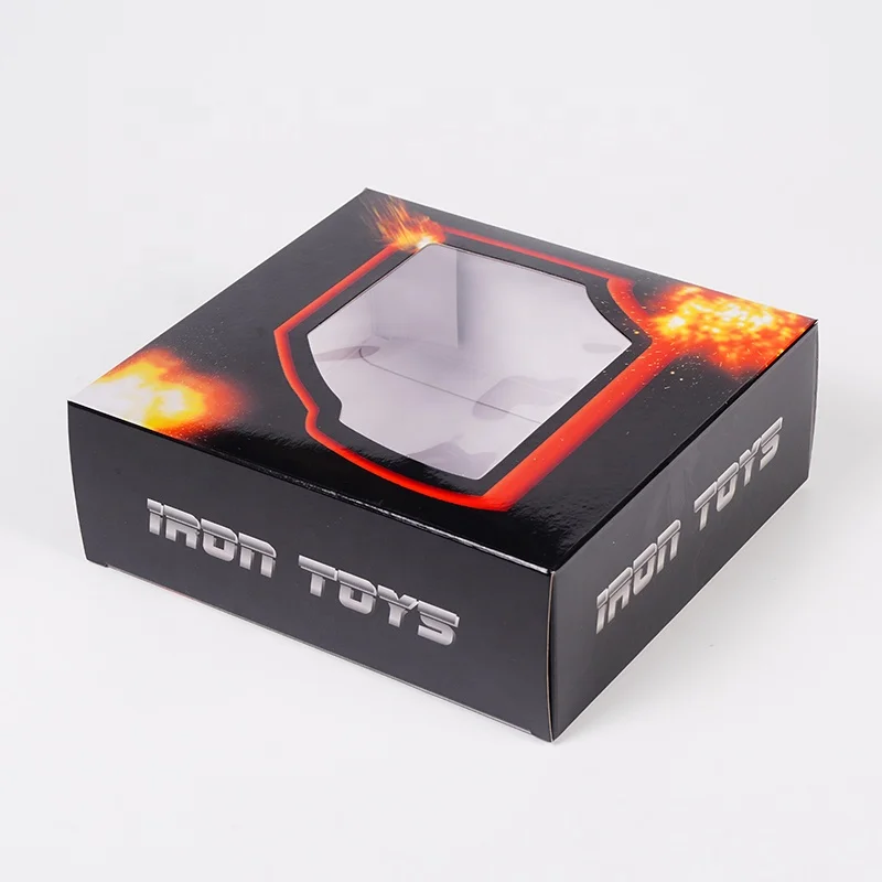 Custom Small Mini Printed Toy Doll  Model Car Box Packaging Wholesale Pet Toy Cardboard Packaging Box With Window