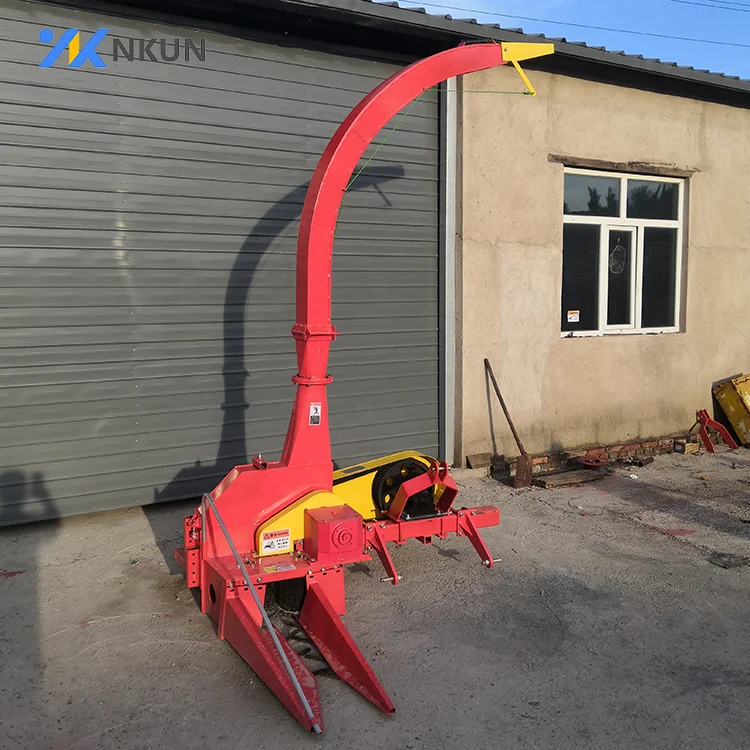 Tractor Pto Drive One Row Mini Corn Rear Side Silage Harvester Machine