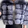 10 silver fox fur