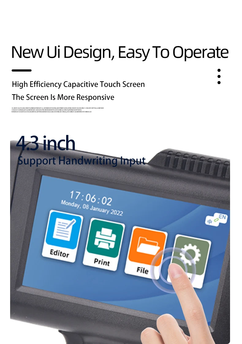 Small Automatic Handheld Printer - Perfect for Cardboard Printing