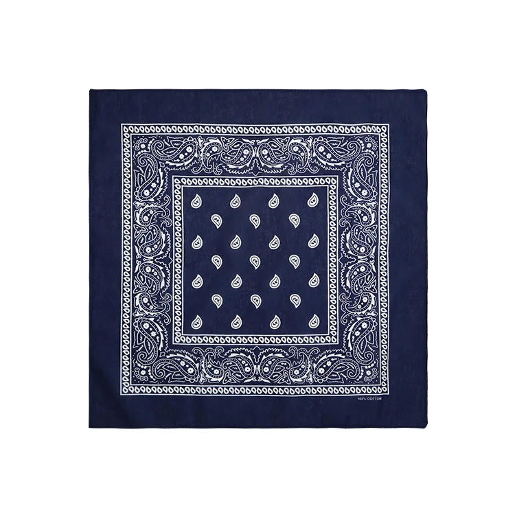 Bandana Crâne Imprimé Unisexe – 55×55 Cm Coton – Motard, Festival, Halloween, Vintage – Noir Et Blanc