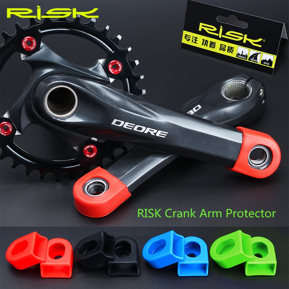 2 Protectores De Silicona Para Bielas De Bicicleta - Antigolpes, Antideslizantes, Para MTB Y Carretera