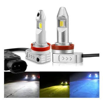 Easy to install fanless 2.5 inch Car LED fog lights lamp tri-color no shadow 18W for 99% cars