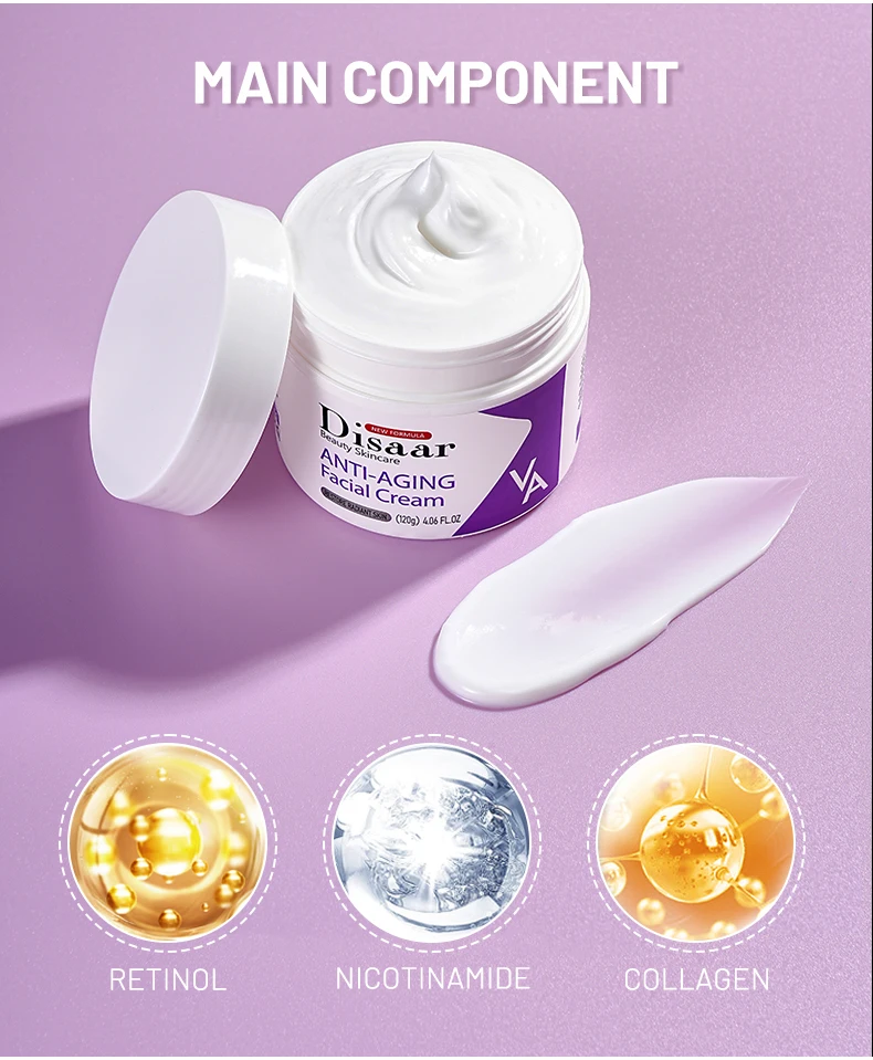 Dissar Anti Aging Moisturizing Cream Whitening Moisturizer Collagen & Retinol Face Cream for Rejuvenating Skin