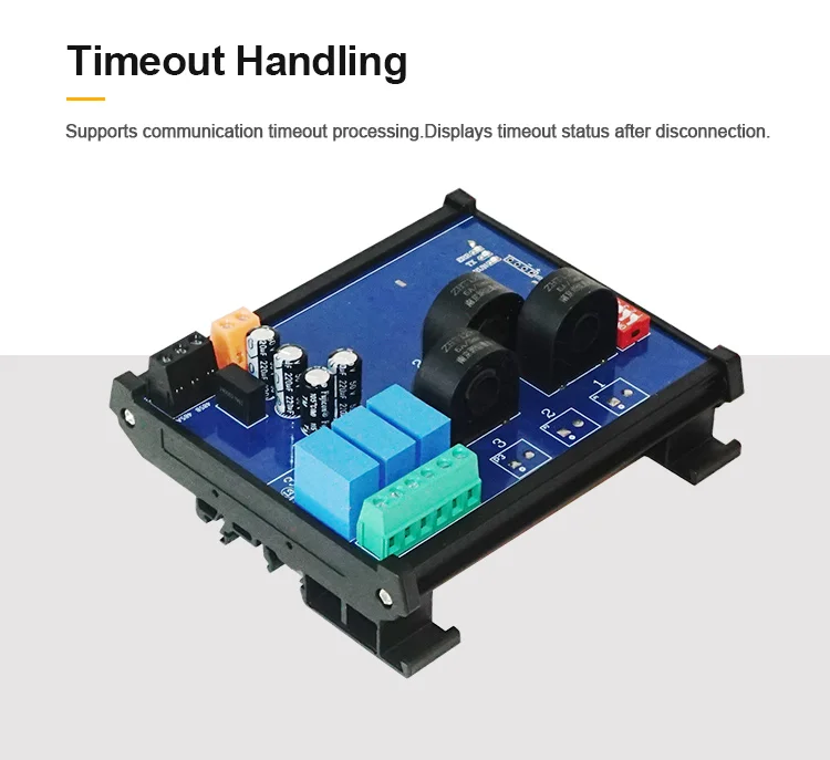 product huaqingjun 3 channel rs485 current voltage transformer detect module 001a high precision rs485 modbus rtu acquisition module357-6