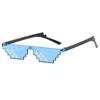 Small mosaic blue frame double row