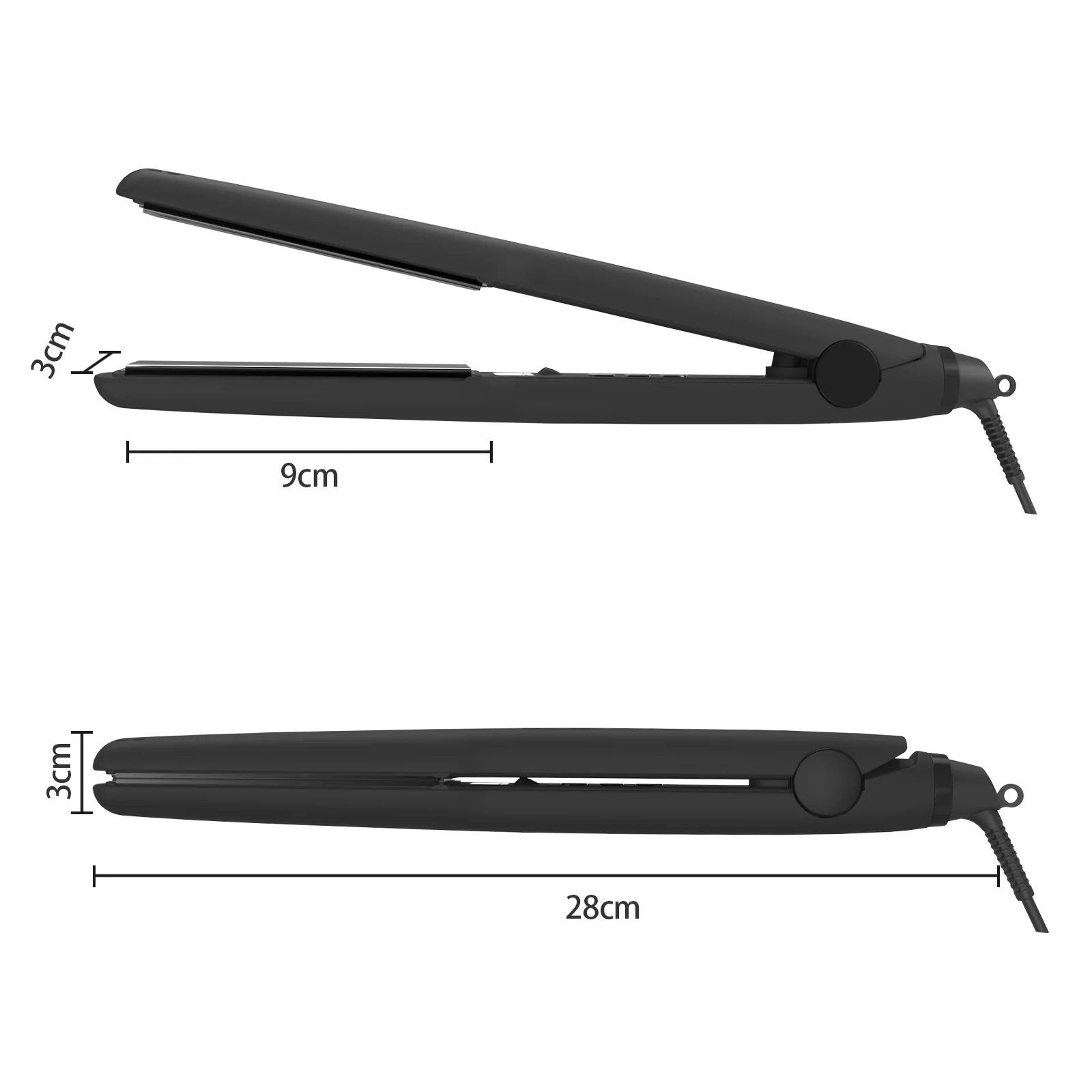 Portable Ceramic Floating Plates Flat Iron Hair Straightener Dual