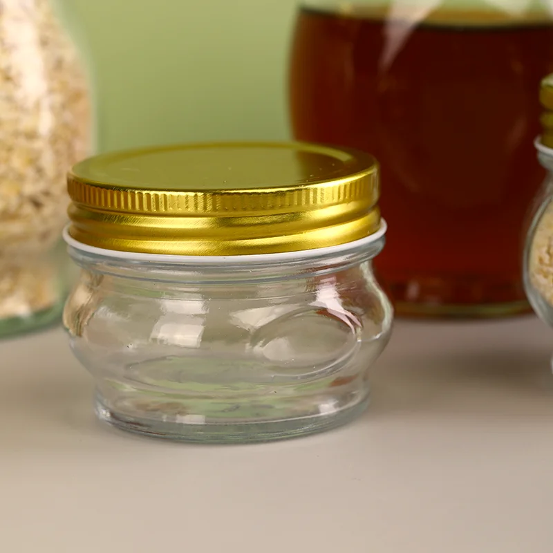 100ml 155ml 200ml 280ml 380ml Big Belly Multiple Sizes Airtight Clear Glass Canister Cylinder Food Storage Container