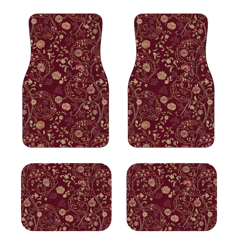Custom Moroccan Style Rug Car Floor Mats with logo Non-slip and Easy to Clean Velvet Machine Washable Car Foot Mat