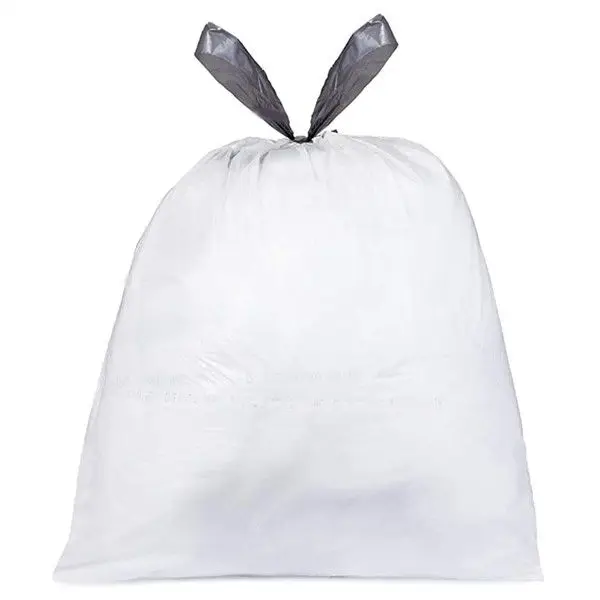 Pekky 3 Gallon Small Drawstring Trash Bags, Clear (120 Counts/3 Rolls)