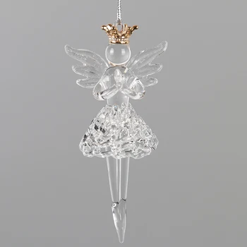 Personalized custom christmas tree ornaments glass dancing queen flower fairy
