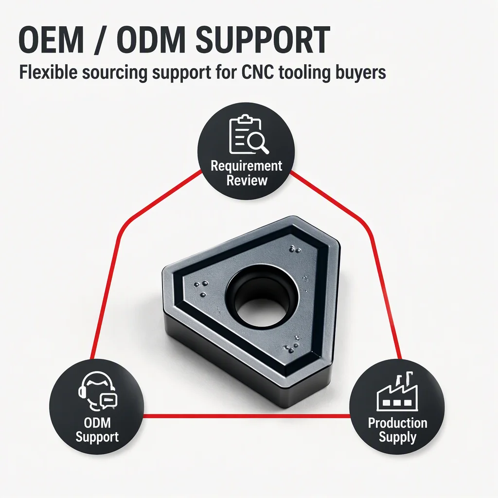 CNC Tools Deep Hole Drilling Inserts TPMX OEM ODM for Stainless Steel / Steel / Cast Iron