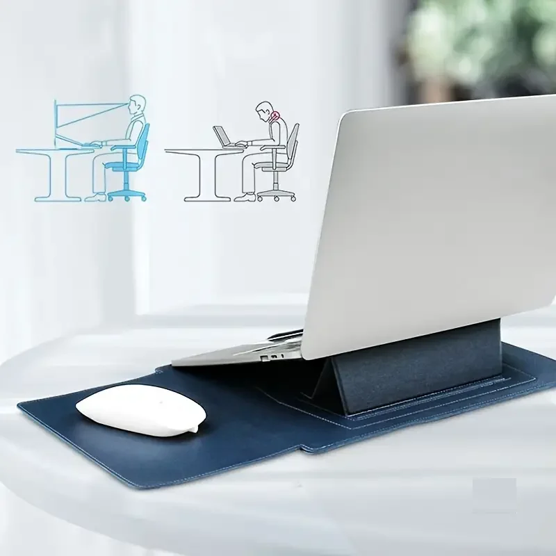 153 inch ultra thin computer pu leather sleeve with stand-33