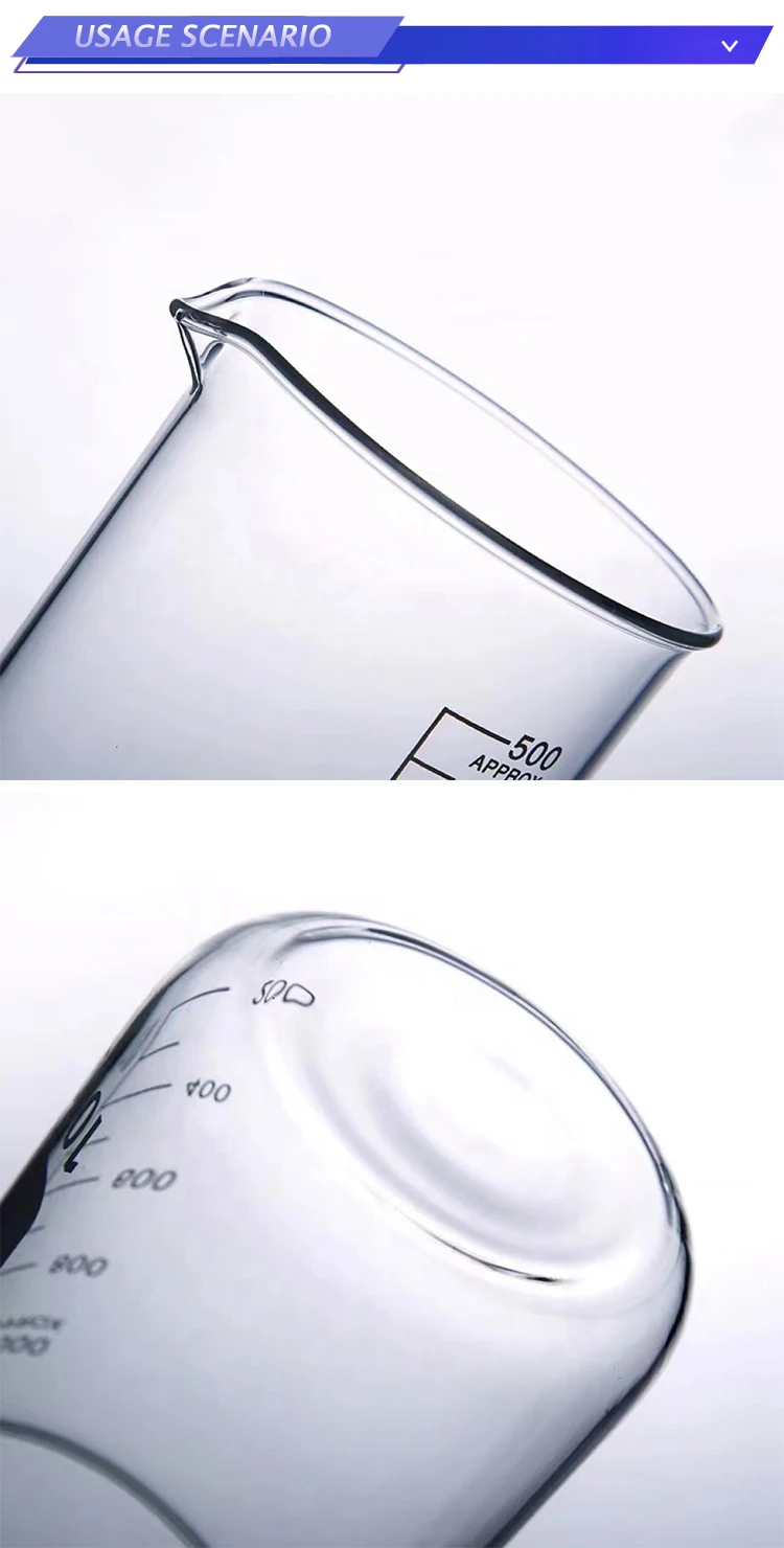 Wholesale Borosilicate Glass Beaker Glass Measuring Low Form Beaker ...