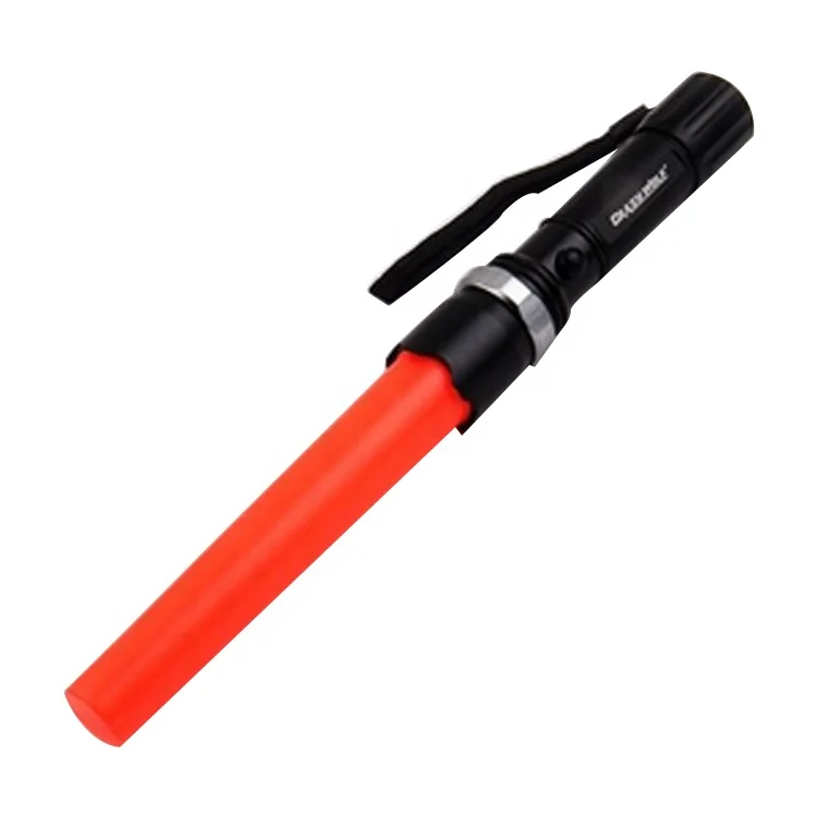 rechargeable battery power white safety led flashing stick traffic baton safety wand
