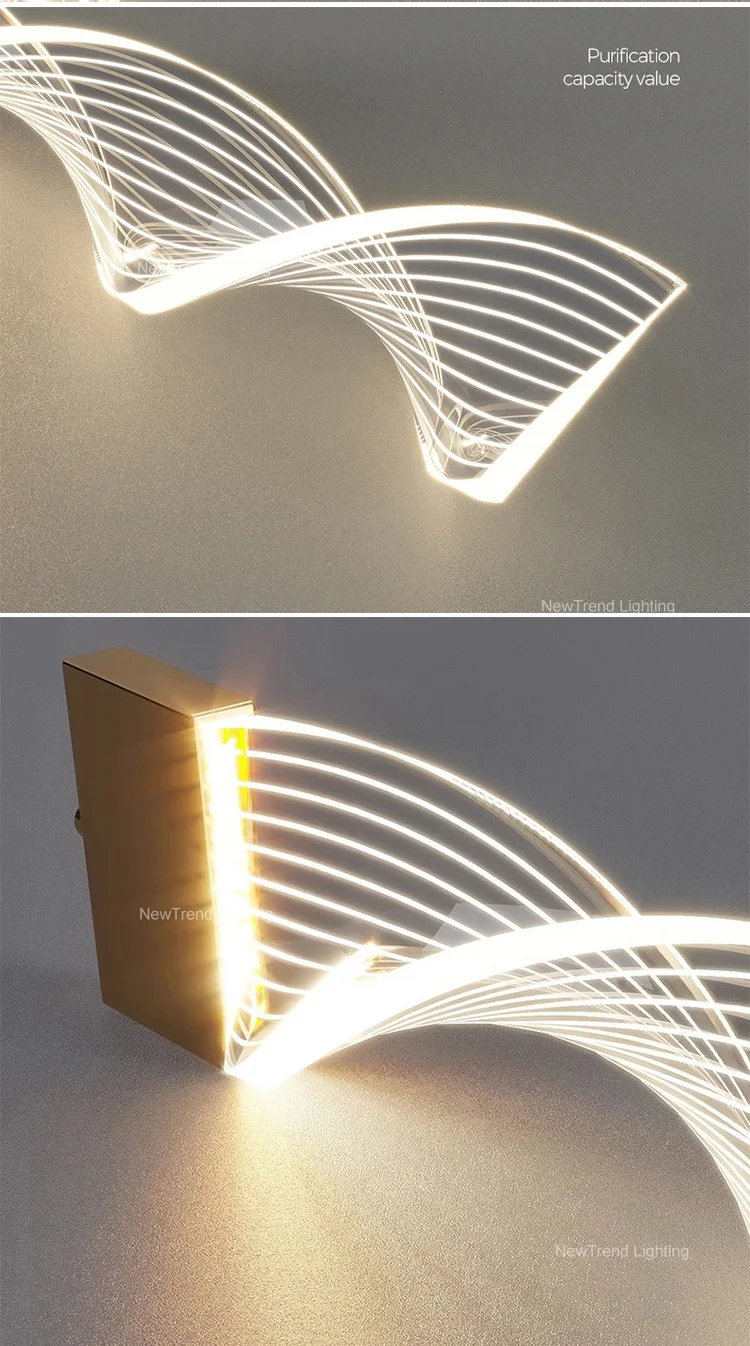 pd8008 large modern acrylic ring chandelier high ceiling spiral led pendant for villa staircase-4