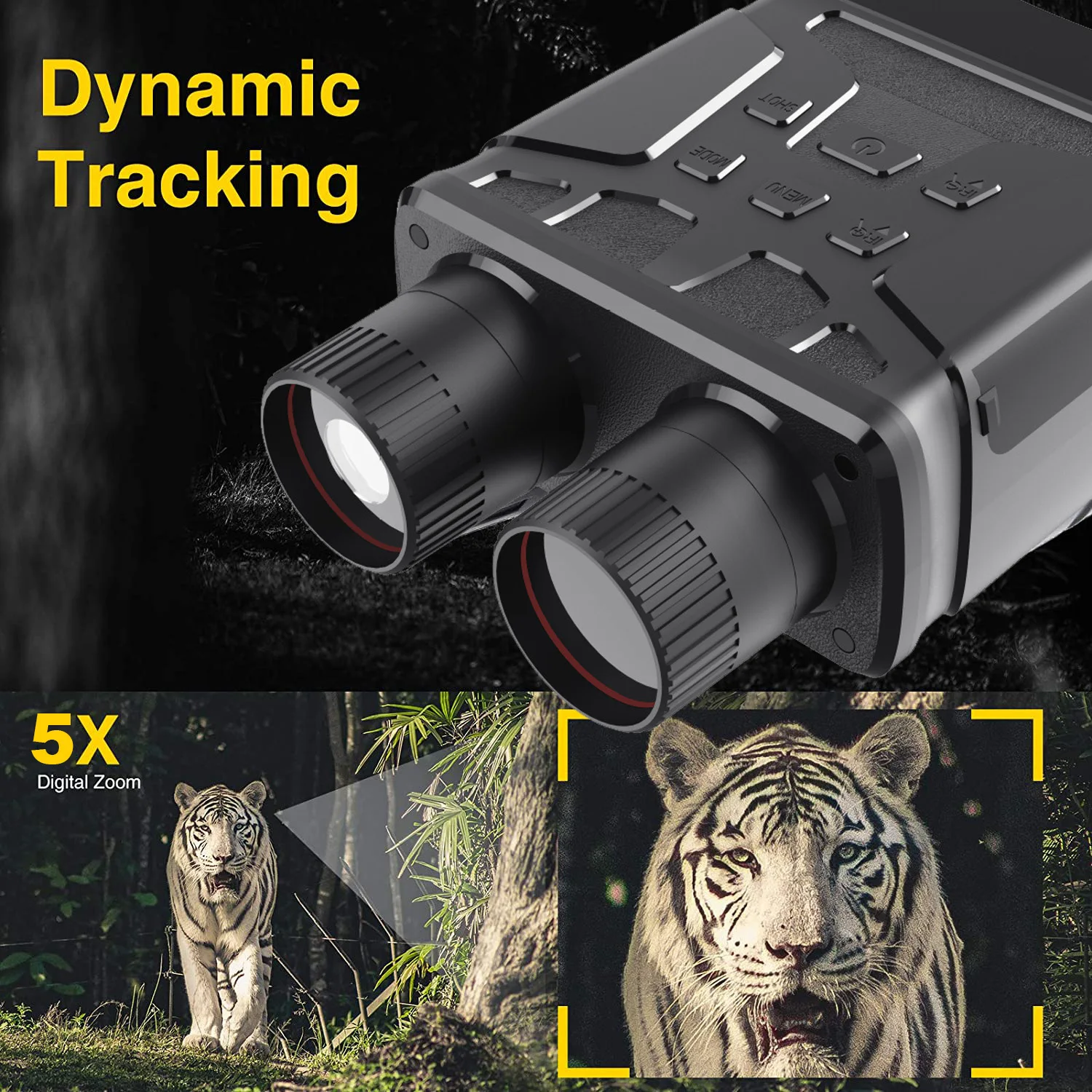 DuzLink Nachtzichtapparaat, 2,5 KD 48 MP digitale infrarood