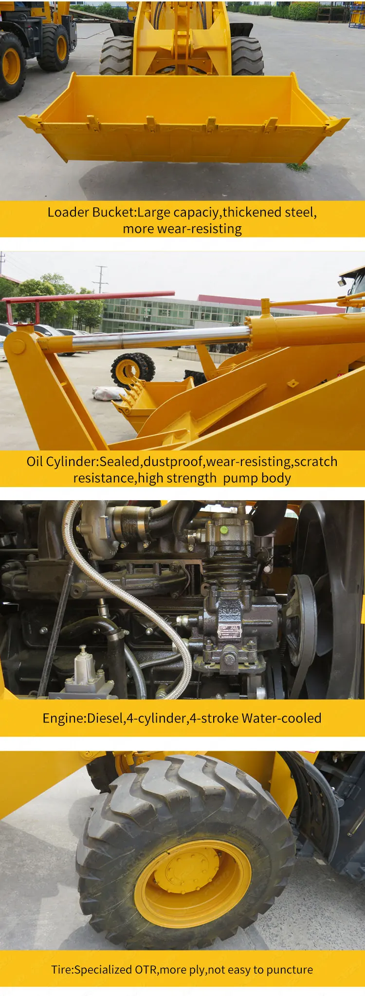 Off Road Bucket Machine Reasonably Priced 3.5 Ton Front Loading Bucket Rear Digging Bucket ...