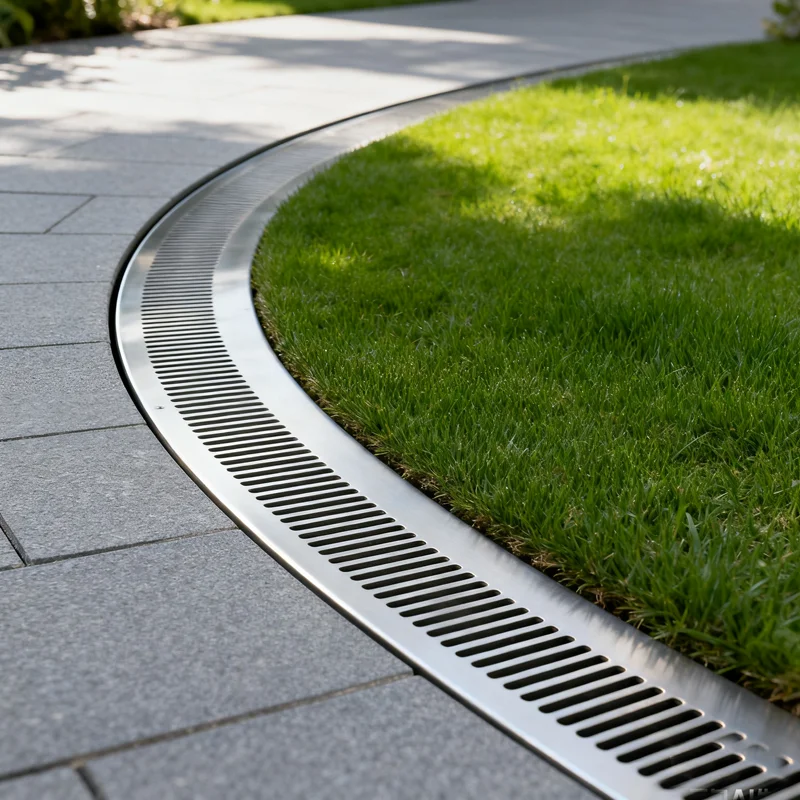 The grating plate for the running track in the residential area