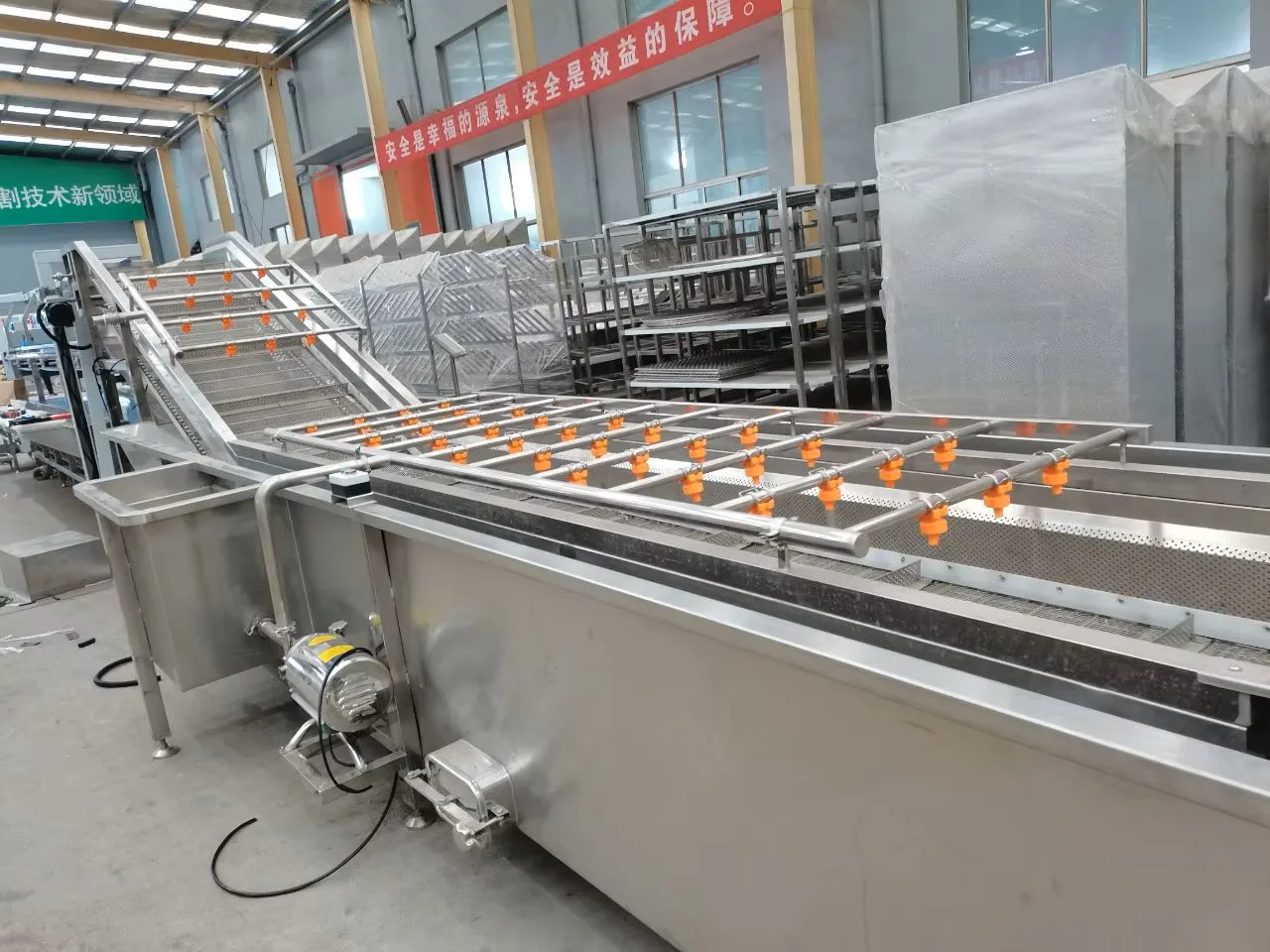 PVC conveyor belts for cutting and packaging lines in meat slaughterhouse equipment