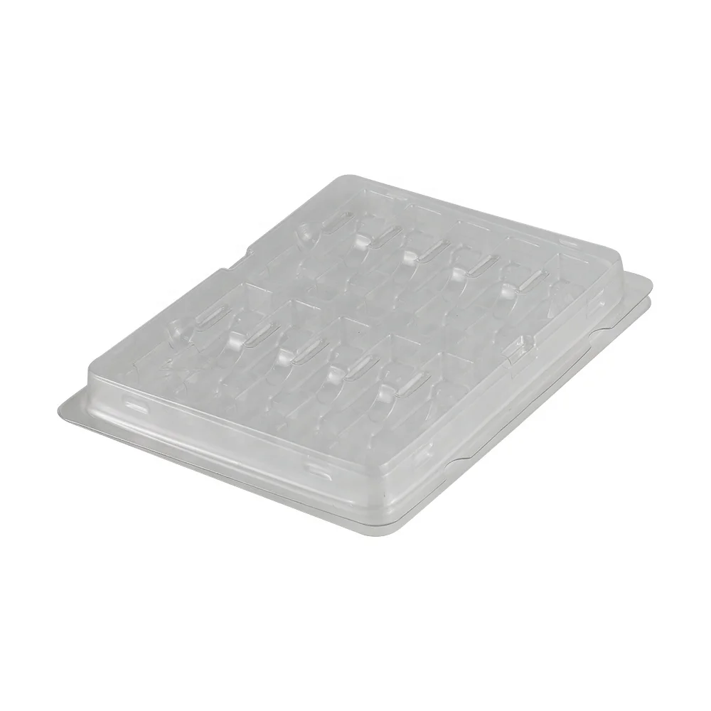 Optical Module Vacuum Formed Clear Blister Plastic Tray