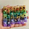 Bacchetta di Selenite con Aura Arcobaleno