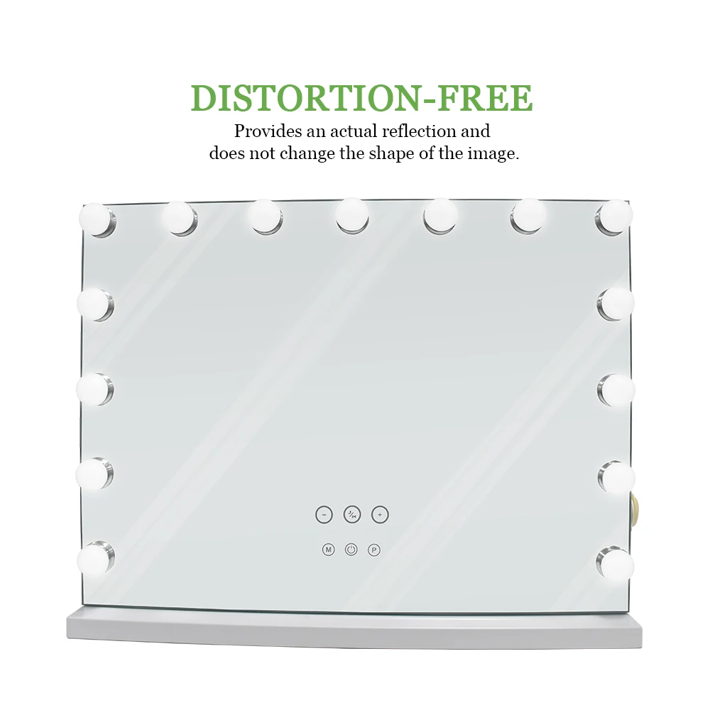 Amazon Hot Sale Lighted Cosmetic Mirrors 15 Dimmable Bulbs Vanity