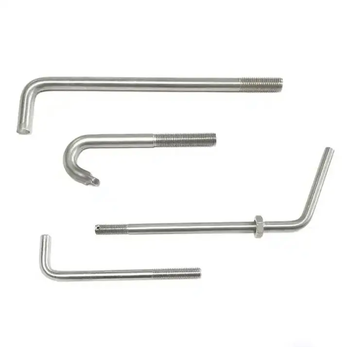 High Quality J Bout Electrical Ground Bolt Hoge Kwaliteit L-Shape Bolt with Plain Finish Made of Steel
