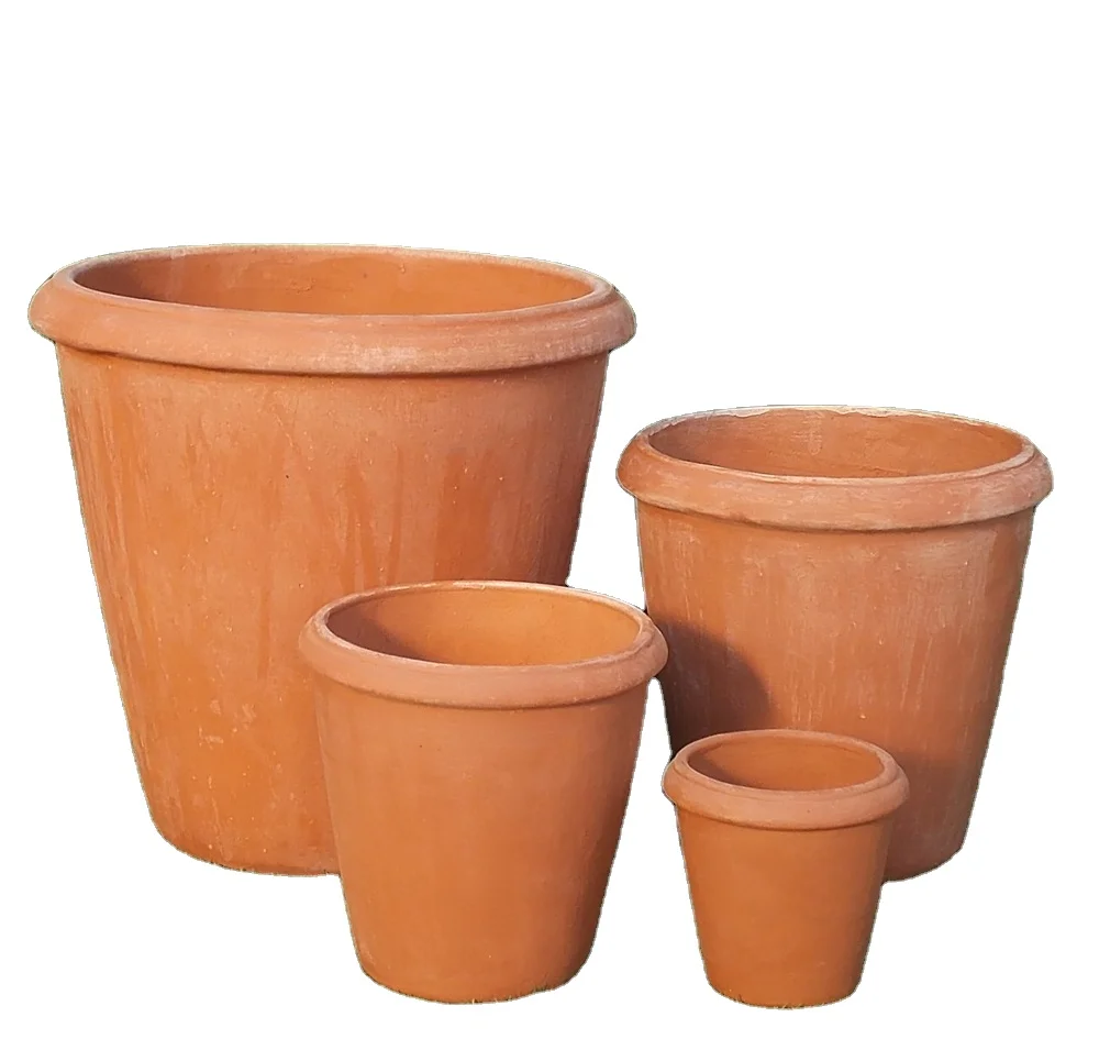 European Style Medium Frost-Proof Ceramic Flower Pot Big Terracotta Planter with Live Features for Indoor Outdoor Garden Use